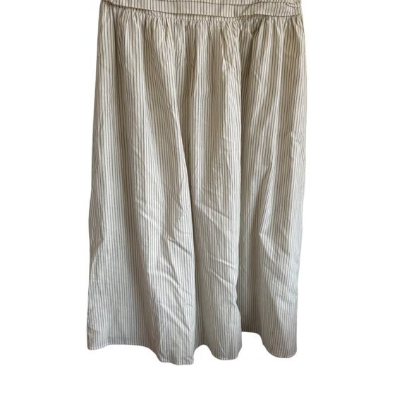 Dissh Ayla Cream Stripe Midi Dress Women’s Size 8 Cotton Summer Coastal Europe - Picture 7 of 15